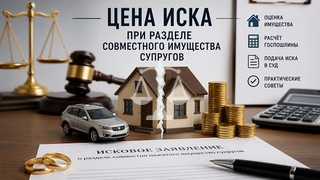 Цена иска при разделе имущества супругов: как рассчитать и не переплатить госпошлину